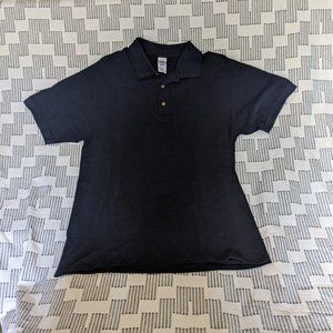 Gildan Ultra Cotton Navy Blue Polo Large